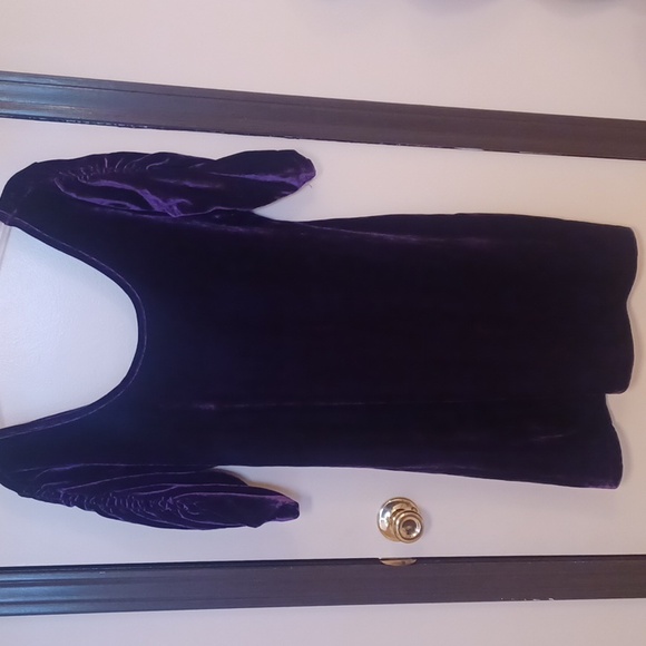 Charlotte Russe Dresses & Skirts - Charlotte Russe deep purple velour dress NWOT